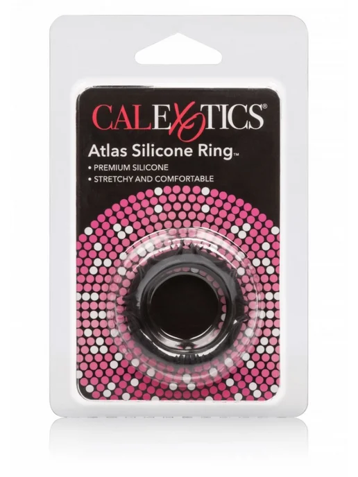 california exotic novelties Эрекционное кольцо ATLAS SILICONE RING, черный, фото 3
