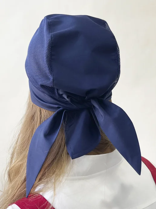 KREATEX Колпак поварской бандана повара сетка, синий, фото 5