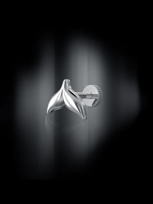 KATRIN JEWELRY Пирсинг в ухо хрящ хеликс серебро 925, серебристый, фото 6