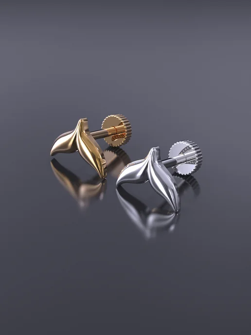 KATRIN JEWELRY Пирсинг в ухо хрящ хеликс серебро 925, серебристый, фото 7