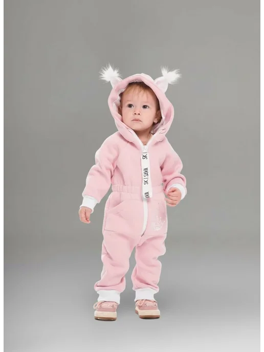 SAVA kids Комбинезон для девочки, белый, фото 2