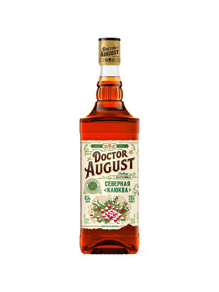 Настойка Doctor August Северная клюква 0,5 л