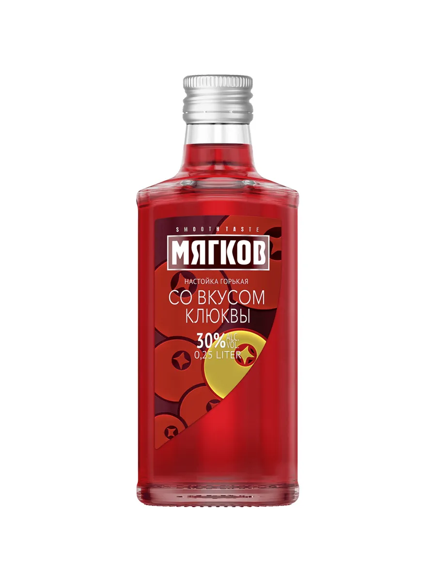 Настойка горькая Мягков Клюква 0,25 л
