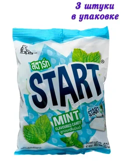 Конфета "Start" Mint с мятным вкусом, 140г, 3 уп Boonprasert 287450827 купить за 883 ₽ в интернет-магазине Wildberries