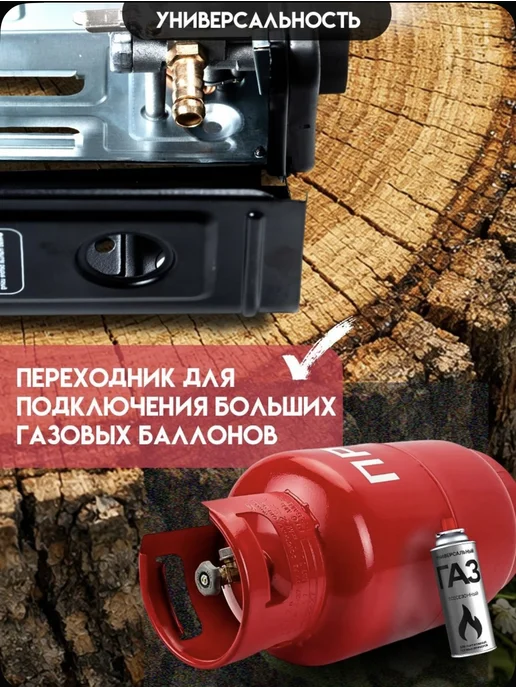 Газовая плита туристическая походная, вариант, фото 3