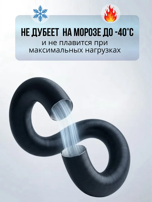 Воздуховод для автономного отопителя гофра 75 мм, в упаковке 400 г, фото 5