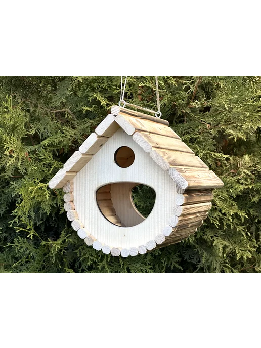 ZaRmAnQ Кормушка для птиц из массива сосны, вариант, фото 2