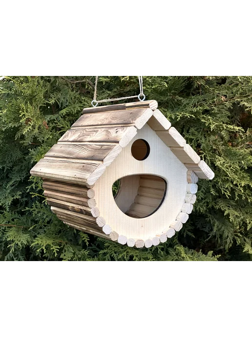 ZaRmAnQ Кормушка для птиц из массива сосны, вариант, фото 3