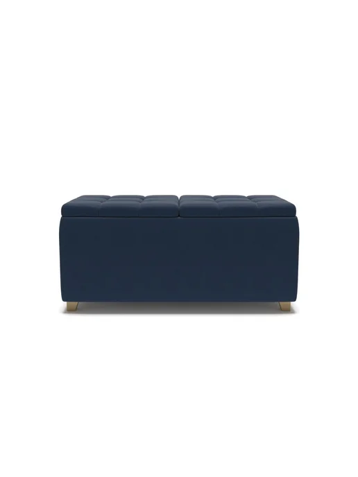 Soft Element Банкетка ОпенБокс Midnight с ящиком, в прихожую, велюр, черный, фото 2