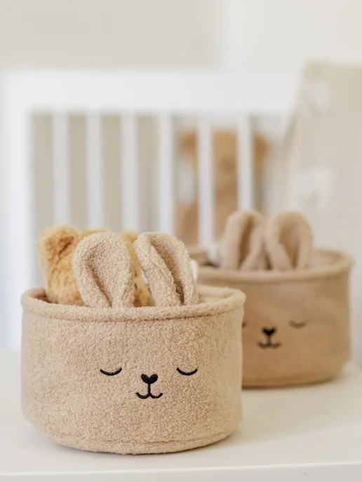 CocoHome Корзина тедди для хранения игрушек и мелочей, коричневый, фото 6