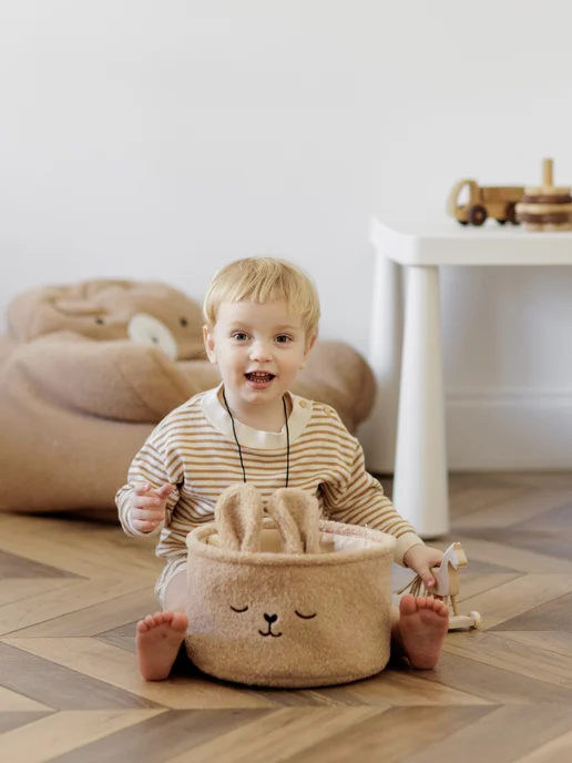 CocoHome Корзина тедди для хранения игрушек и мелочей, коричневый, фото 8