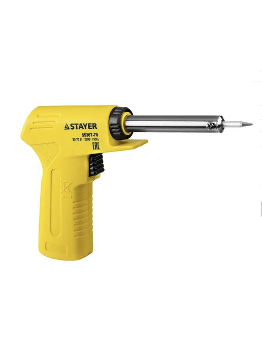Stayer Электропаяльник 30-70 Вт конус 55307-70, 70 Вт