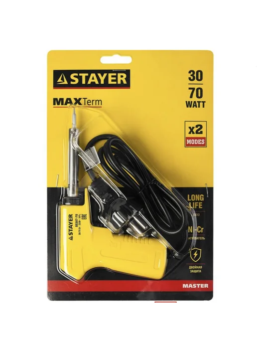 Stayer Электропаяльник 30-70 Вт конус 55307-70, 70 Вт, фото 3