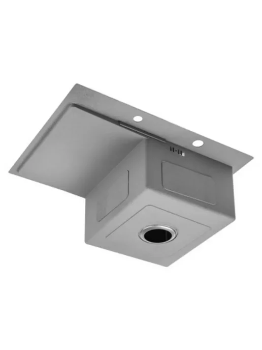 Saniteco Мойка для кухни врезная нержавеющая 6550-L 65х50х22см, 65x50x22 см, 6550 л, фото 7
