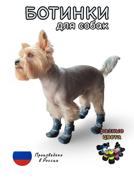 Funny Dog Ботинки для собак, серый
