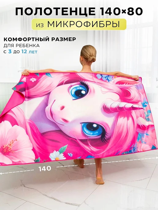 LUPPURA Детское полотенце спортивное с мочалкой подарочный набор, голубой, фото 5