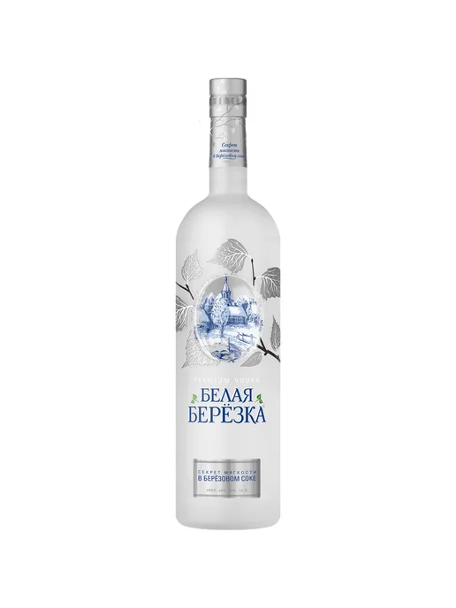Белая Березка Водка 1 л, 1 л