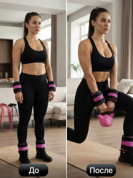 BODY BELLS Утяжелители для ног и рук 5 кг 2 шт, 2 кг, 2 шт, фото 3