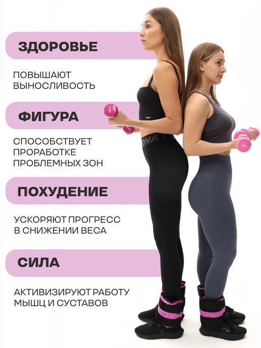 BODY BELLS Утяжелители для ног и рук 5 кг 2 шт, 2 кг, 2 шт, фото 6