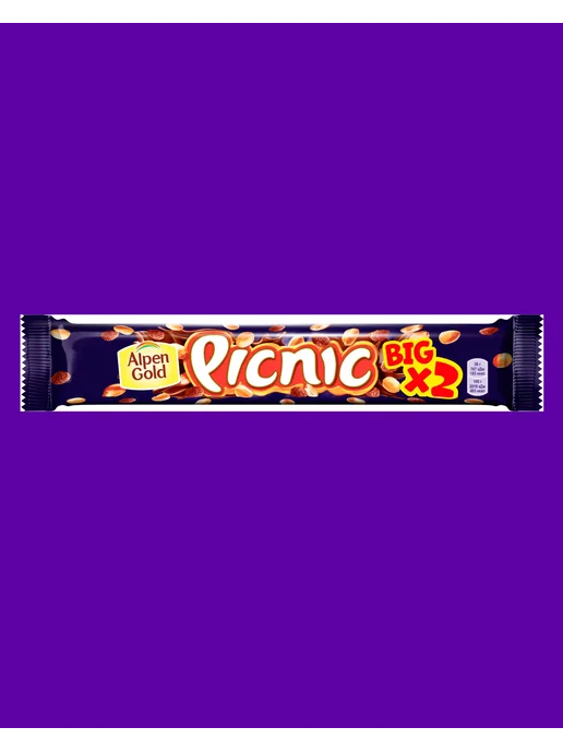 Alpen Gold Батончик Picnic Big с арахисом, 10 шт по 76г, 10 шт, 76 г, фото 4