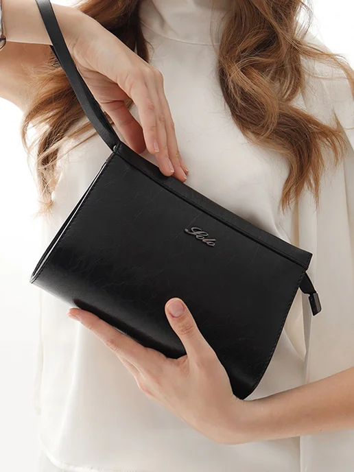 Solo true bag Клатч женский трендовый вечерний маленький Solo, черный, фото 5