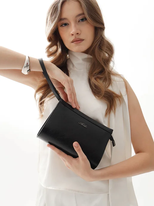Solo true bag Клатч женский трендовый вечерний маленький Solo, черный, фото 7