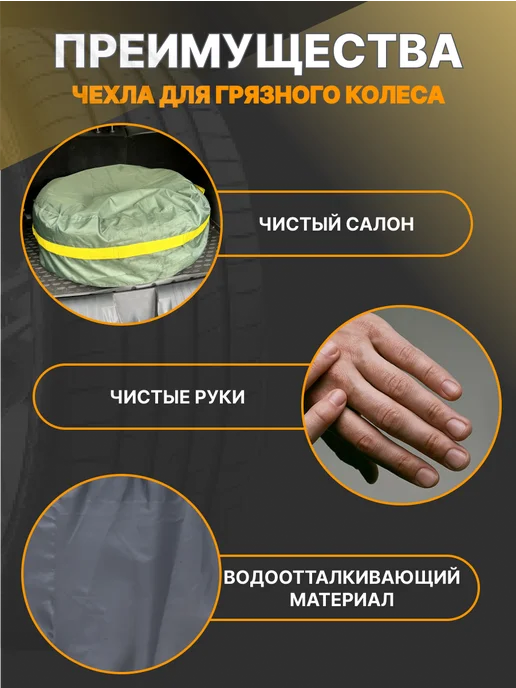 АртБинБэг Чехол на запасное колесо R17, R15, фото 3