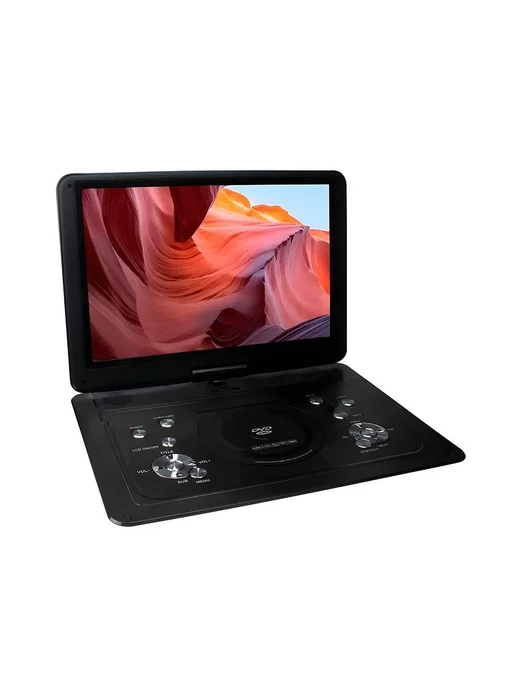 Eplutus Портативный DVD проигрыватель с экраном DVB-T2 1404T, Портативный плеер 16 дюймов