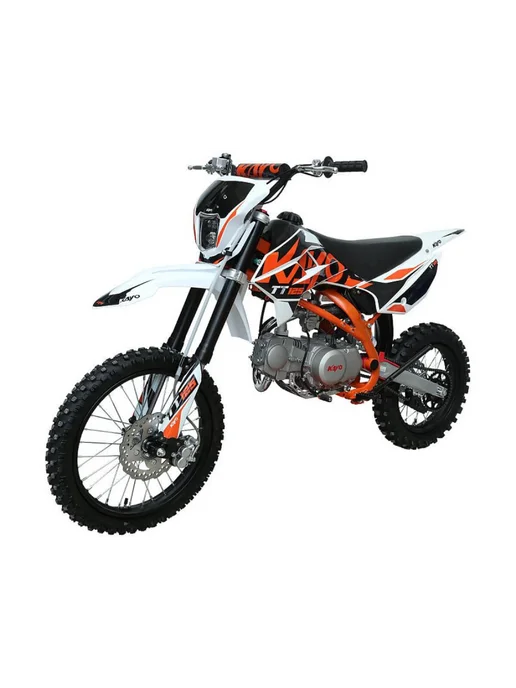 KAYO Питбайк BASIC K125 17 14 KRZ (кикстартер), оранжевый, фото 2