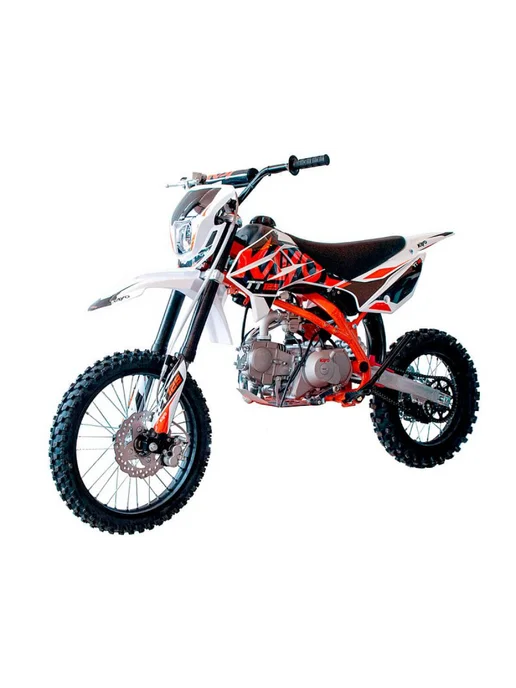 KAYO Питбайк BASIC K125EA 17 14 KRZ (эл. стартер), оранжевый, фото 2
