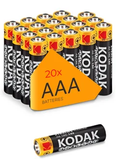 Батарейки алкалиновые мизинчиковые Xtralife AАA 1,5V 20шт KODAK 287889104 купить за 536 ₽ в интернет‑магазине Wildberries