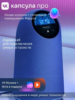 Умная колонка VK Капсула Про с Марусей VK 287909471 купить за 20 491 ₽ в интернет-магазине Wildberries