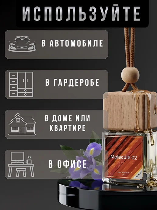 ver_perfume Ароматизатор в машину Molecule автопарфюм подвесной, вариант, фото 7
