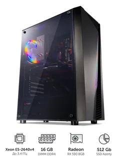 Компьютер игровой AZ-0118 Xeon, 16Gb, 512Gb, RX590, WiFi Azerty 287933038 купить за 26 776 ₽ в интернет-магазине Wildberries