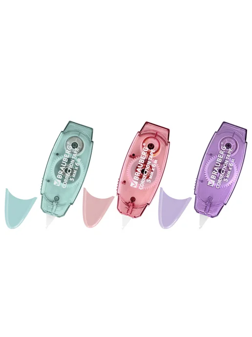 Brauberg Корректирующая лента PASTEL, 5 мм х 6 м, ВЫГОДНАЯ У, 6 м, фото 3