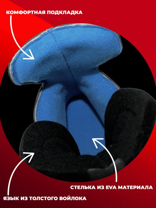 SPORT COLLECTION Хоккейные коньки black blue, синий, фото 4