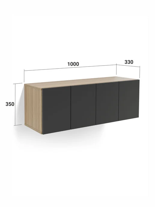 MD MetalDesign Тумба под ТВ MD 8226, 100х33х35 см, 100x33x35 см, фото 4