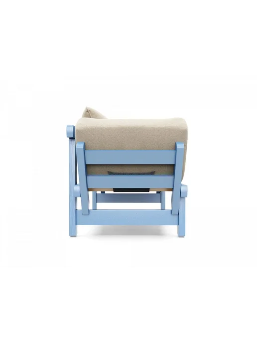 Soft Element Садовый диван Эльф-С на террасу и веранду, для дачи, голубой, фото 2
