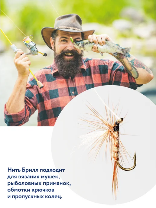 GAMMA Набор ниток мулине металлик Брилл 4 шт 50м, 4 шт, фото 4