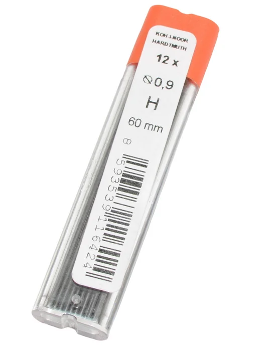 KOH-I-NOOR Грифели 0,9 мм HB, B, H 3х12 шт. для механического карандаша, 3x12, 12 шт, фото 3