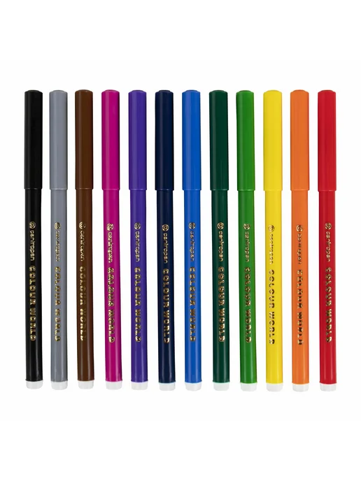 CENTROPEN Фломастеры 12 ЦВЕТОВ "Colour World", круглые, смыв, 12 цв., фото 2