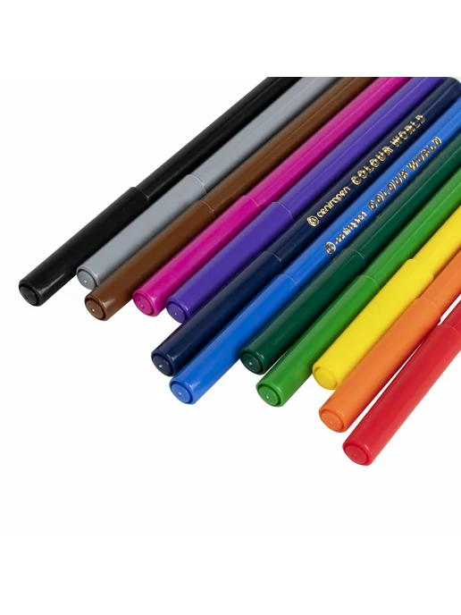 CENTROPEN Фломастеры 12 ЦВЕТОВ "Colour World", круглые, смыв, 12 цв., фото 3
