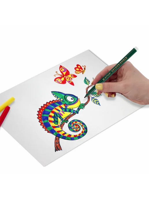 CENTROPEN Фломастеры 12 ЦВЕТОВ "Colour World", круглые, смыв, 12 цв., фото 6