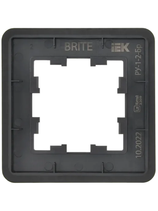 Iek Рамка однопостовая, Металл, BRITE DECOR, черный, фото 5