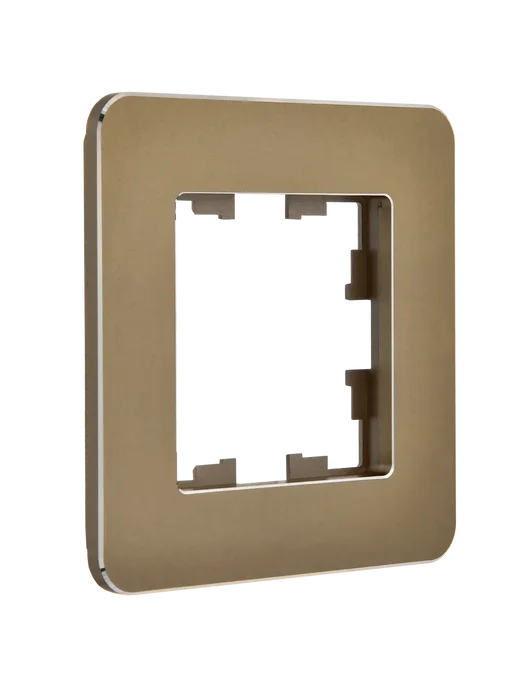 Iek Рамка однопостовая, Металл, BRITE DECOR, желтый, фото 2