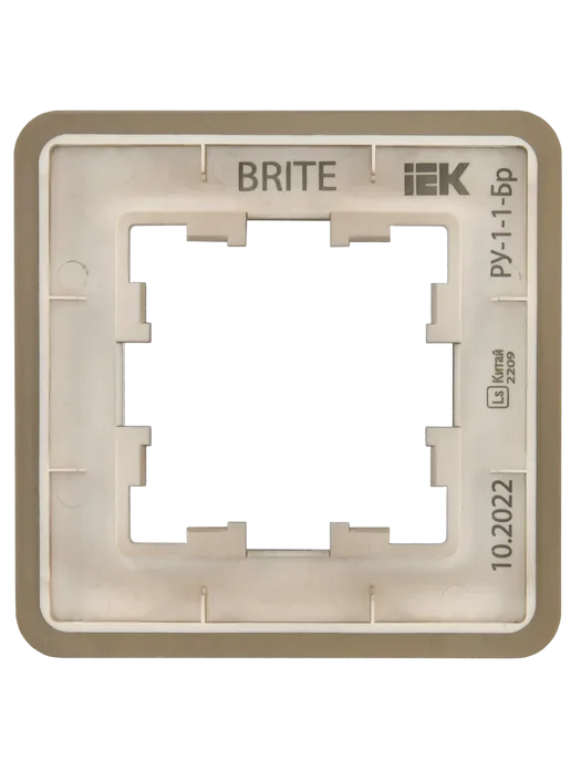 Iek Рамка однопостовая, Металл, BRITE DECOR, желтый, фото 5