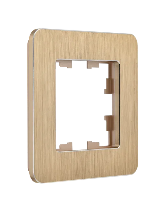 Iek Рамка однопостовая, Металл, BRITE DECOR, бежевый, фото 2