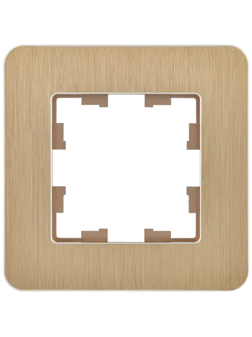 Iek Рамка однопостовая, Металл, BRITE DECOR, бежевый, фото 3