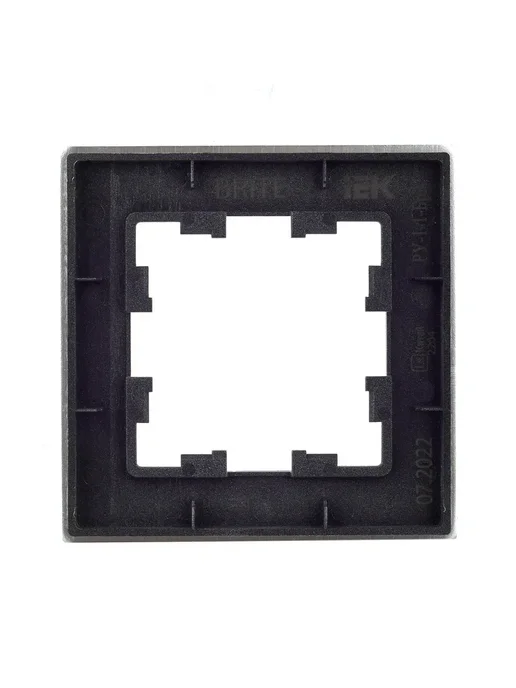 Iek Рамка однопостовая, Металл, BRITE DECOR, серый, фото 4