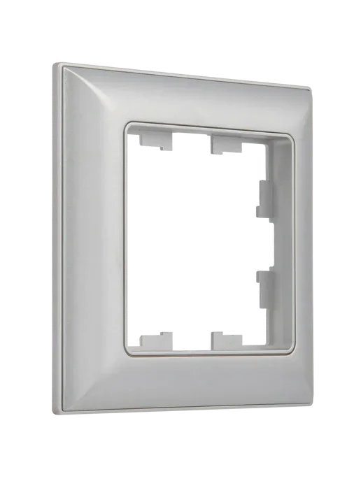 Iek Рамка однопостовая, 3D-форма, BRITE DECOR, серый, фото 2